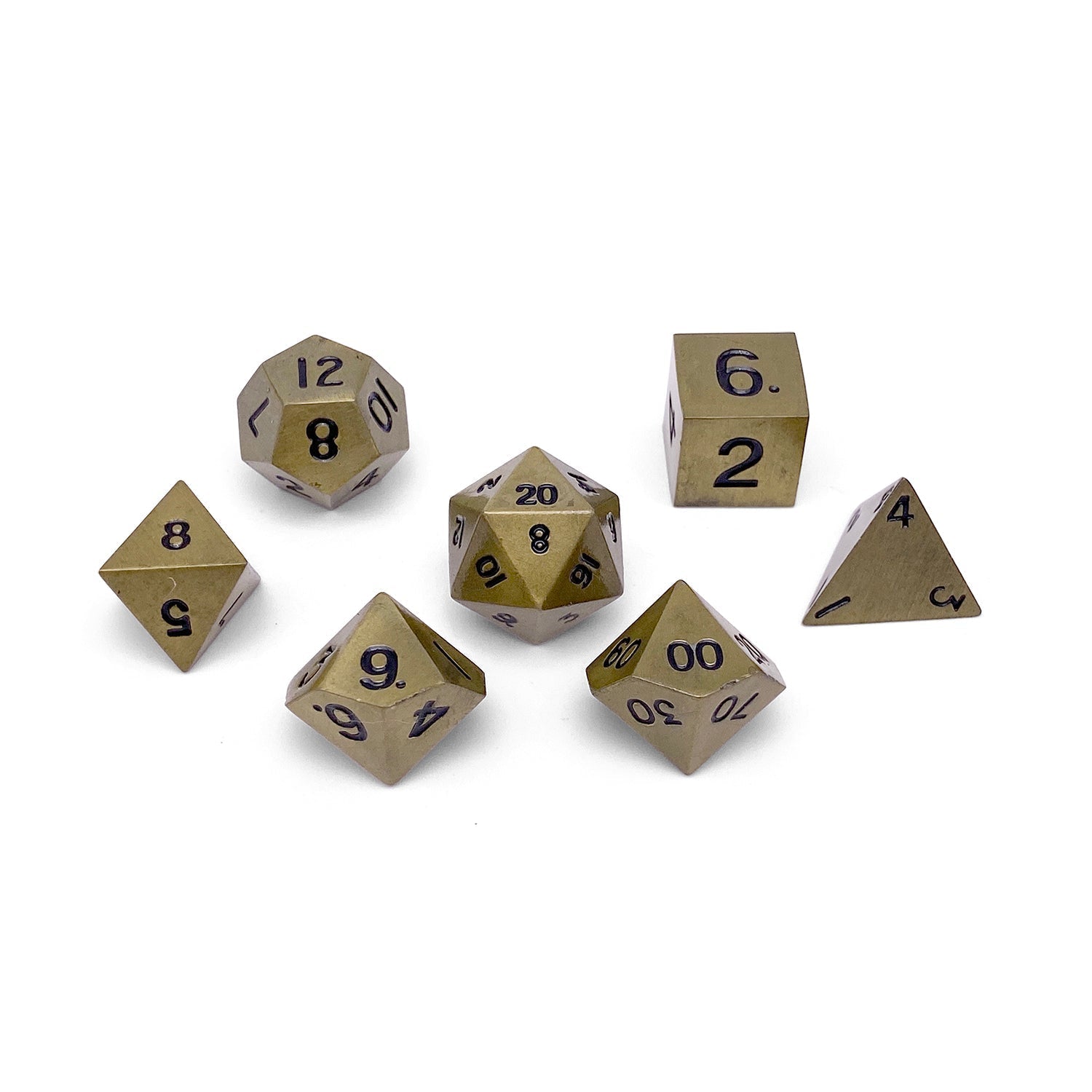 Standard Alloy Metal RPG Dice Set