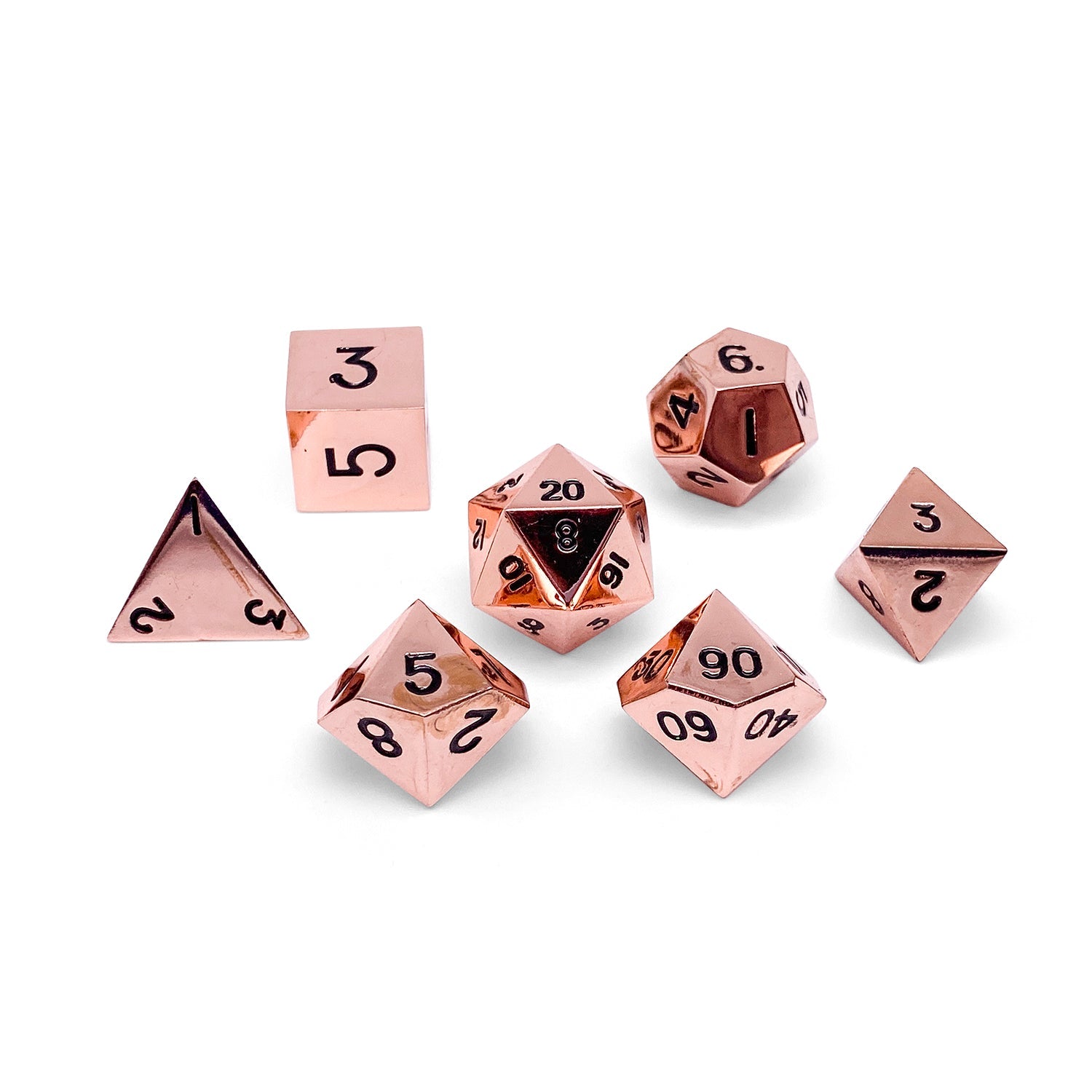 Standard Alloy Metal RPG Dice Set