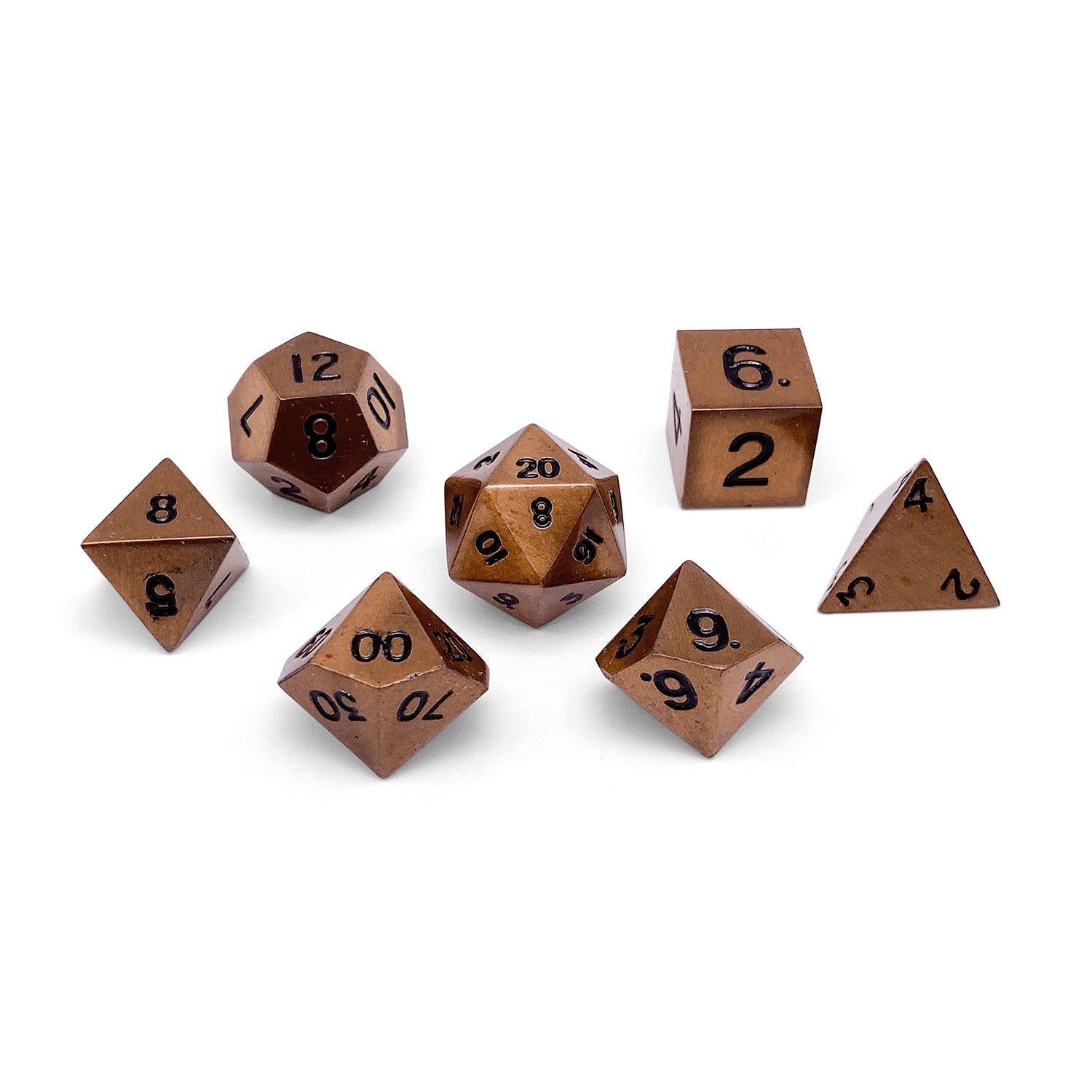 Standard Alloy Metal RPG Dice Set