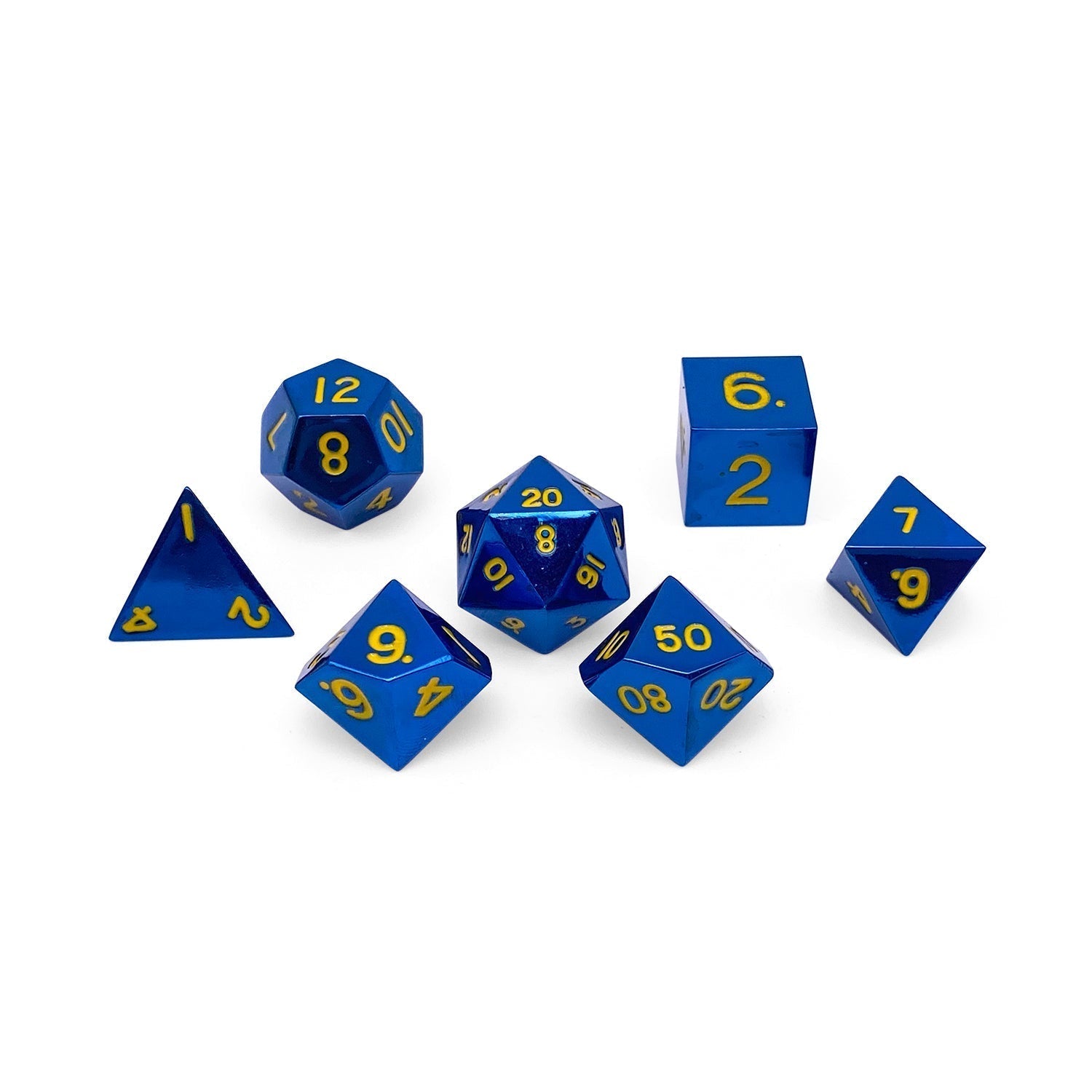 Standard Alloy Metal RPG Dice Set