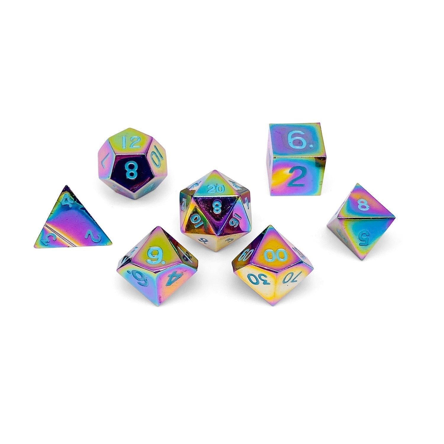 Standard Alloy Metal RPG Dice Set