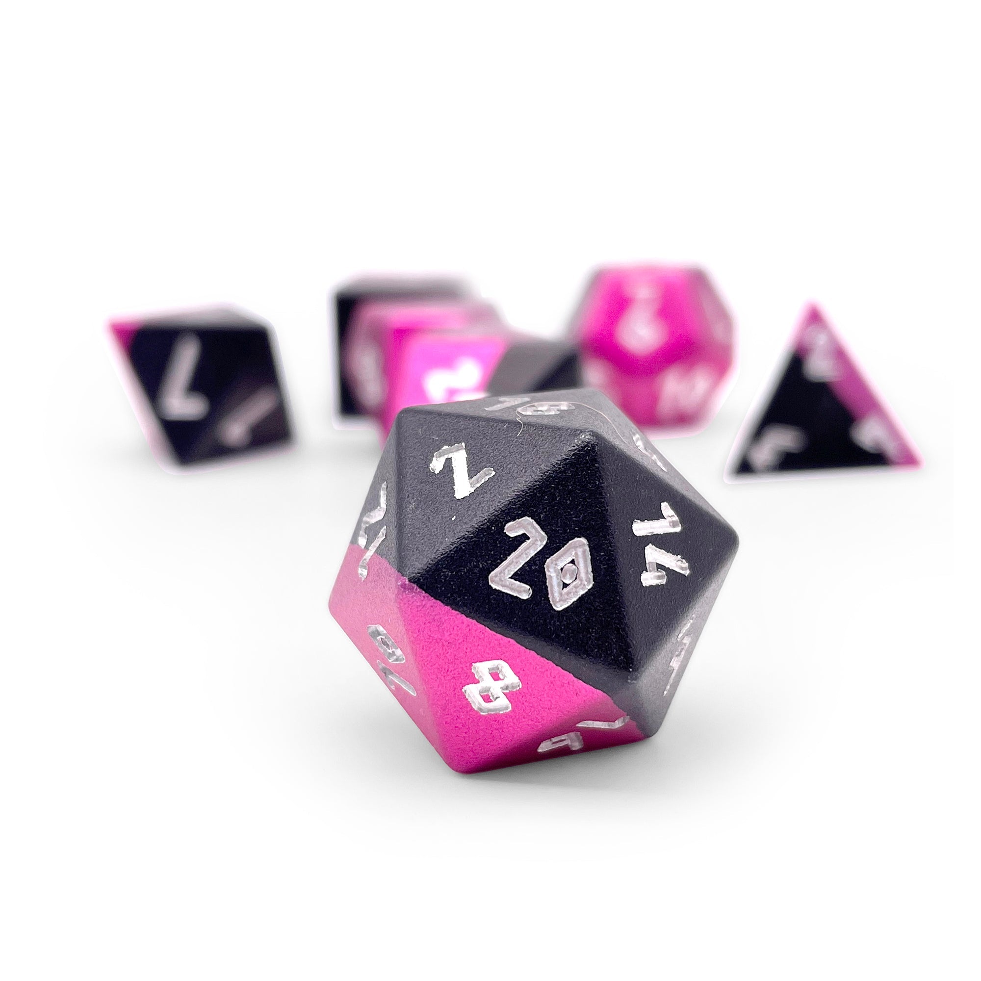 Hybrid 6063 Aluminum 7 Piece RPG Dice Set