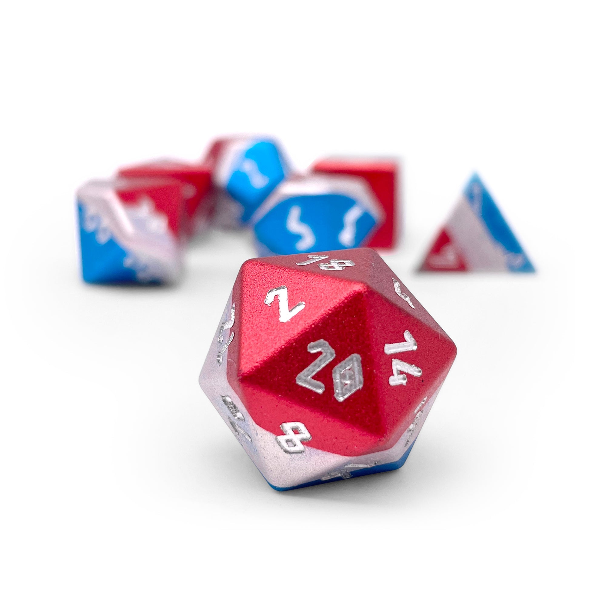Hybrid 6063 Aluminum 7 Piece RPG Dice Set