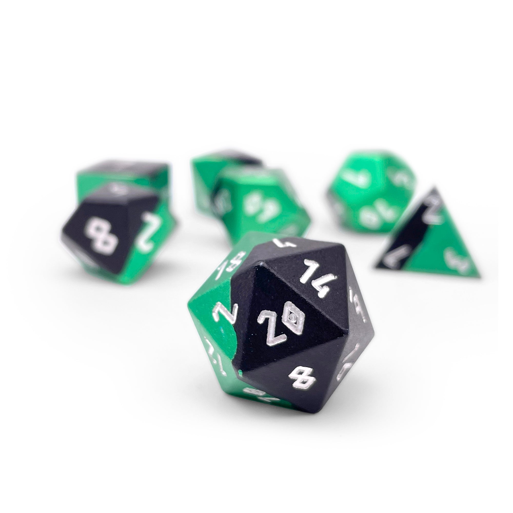 Hybrid 6063 Aluminum 7 Piece RPG Dice Set