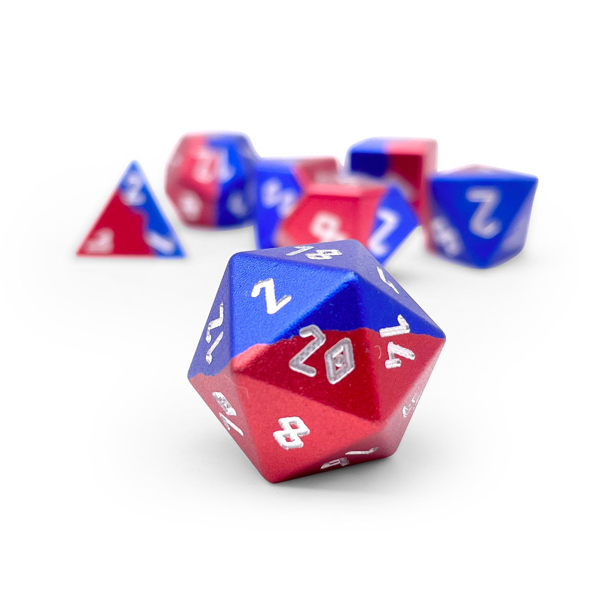Hybrid 6063 Aluminum 7 Piece RPG Dice Set