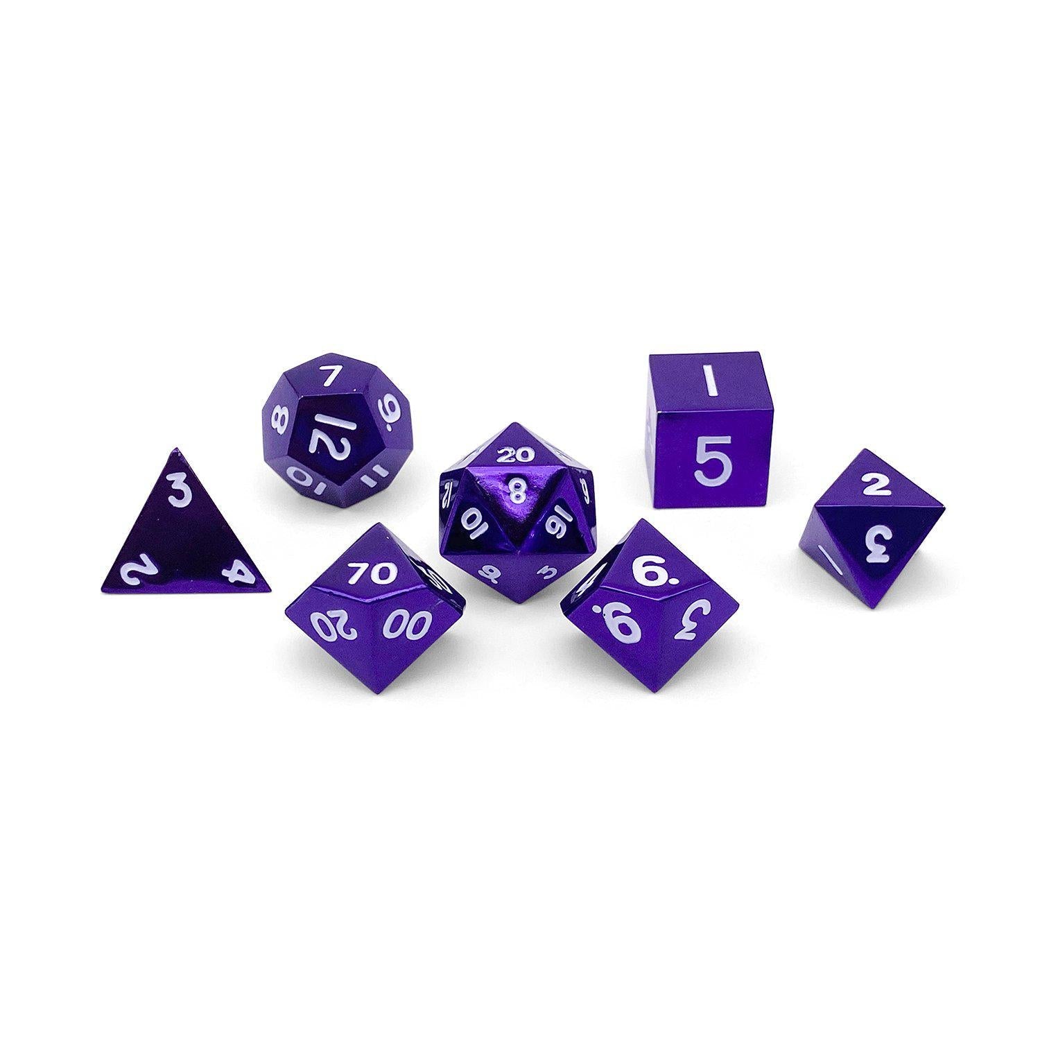 Standard Alloy Metal RPG Dice Set