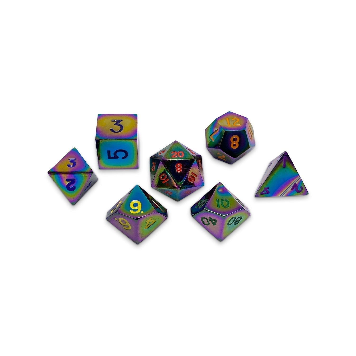 Standard Alloy Metal RPG Dice Set