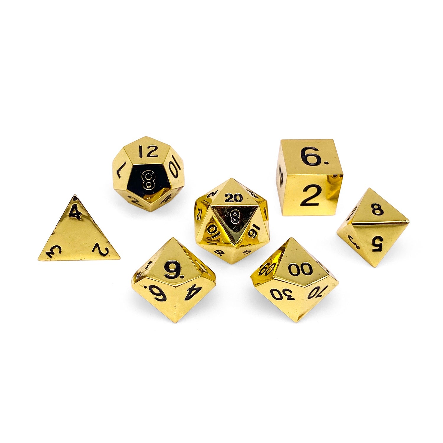 Standard Alloy Metal RPG Dice Set
