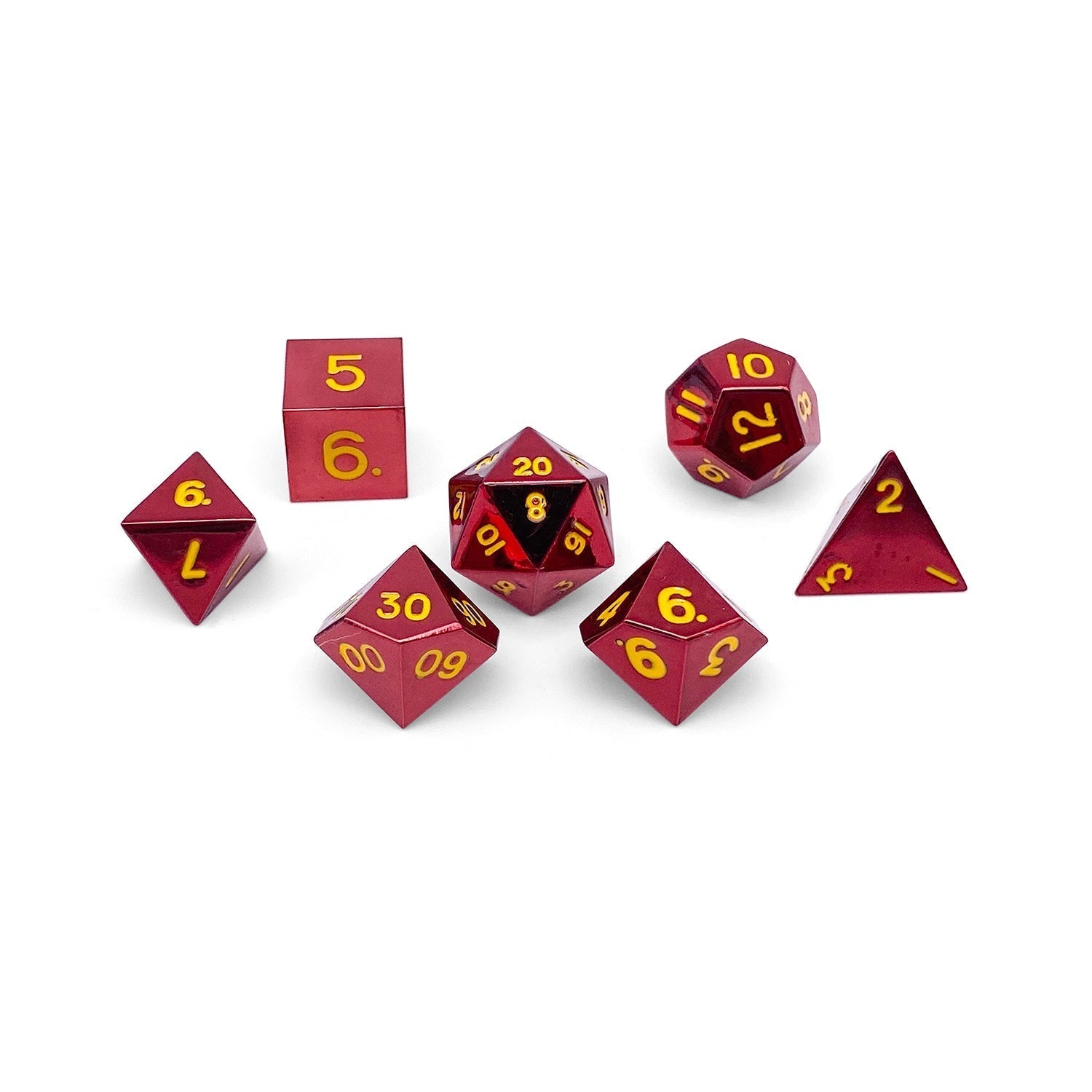 Standard Alloy Metal RPG Dice Set