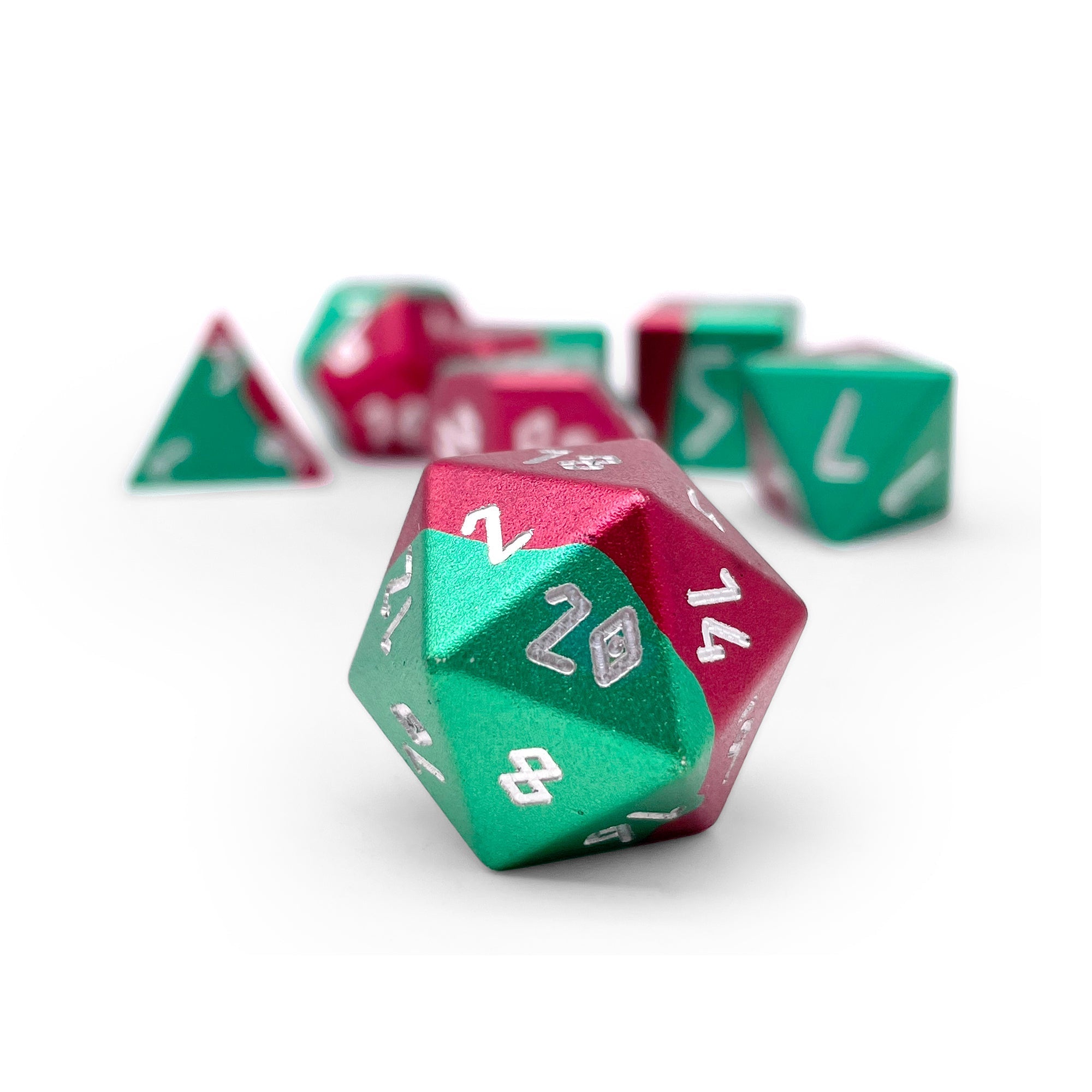 Hybrid 6063 Aluminum 7 Piece RPG Dice Set