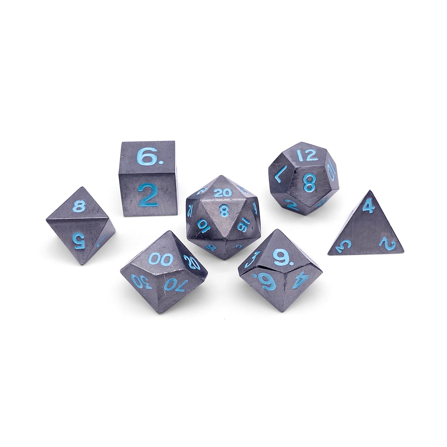 Standard Alloy Metal RPG Dice Set