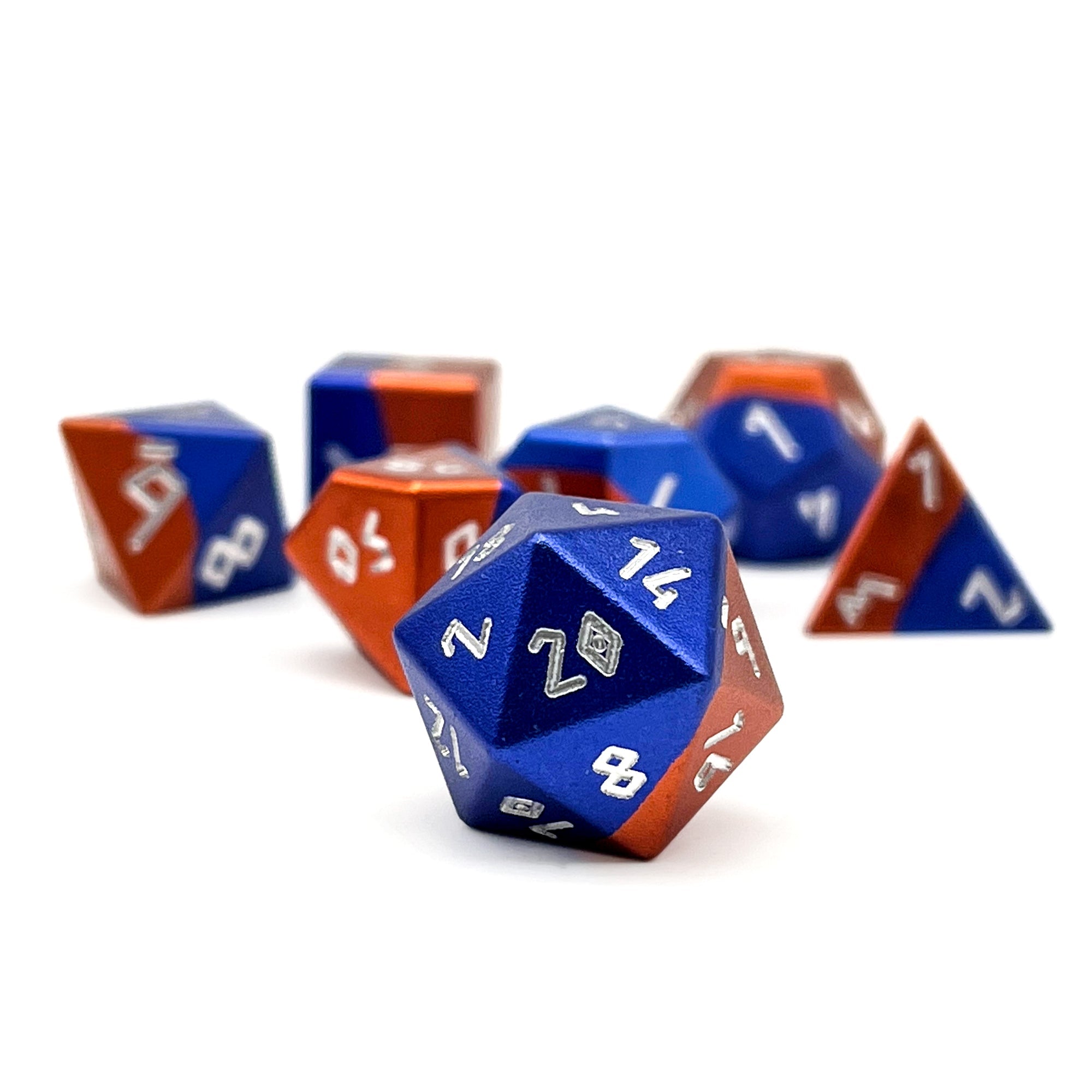 Hybrid 6063 Aluminum 7 Piece RPG Dice Set