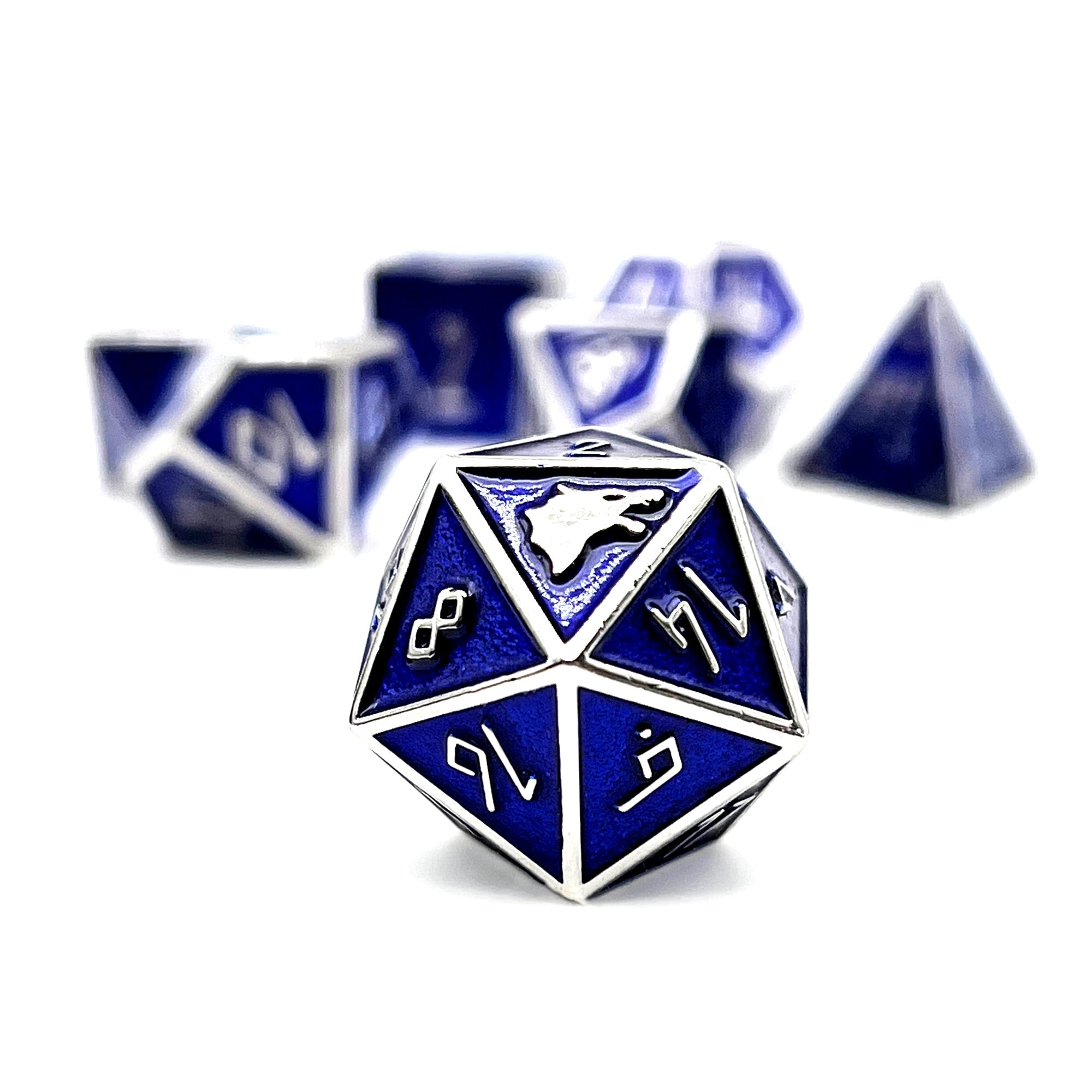 Norse Themed Metal Dice Set